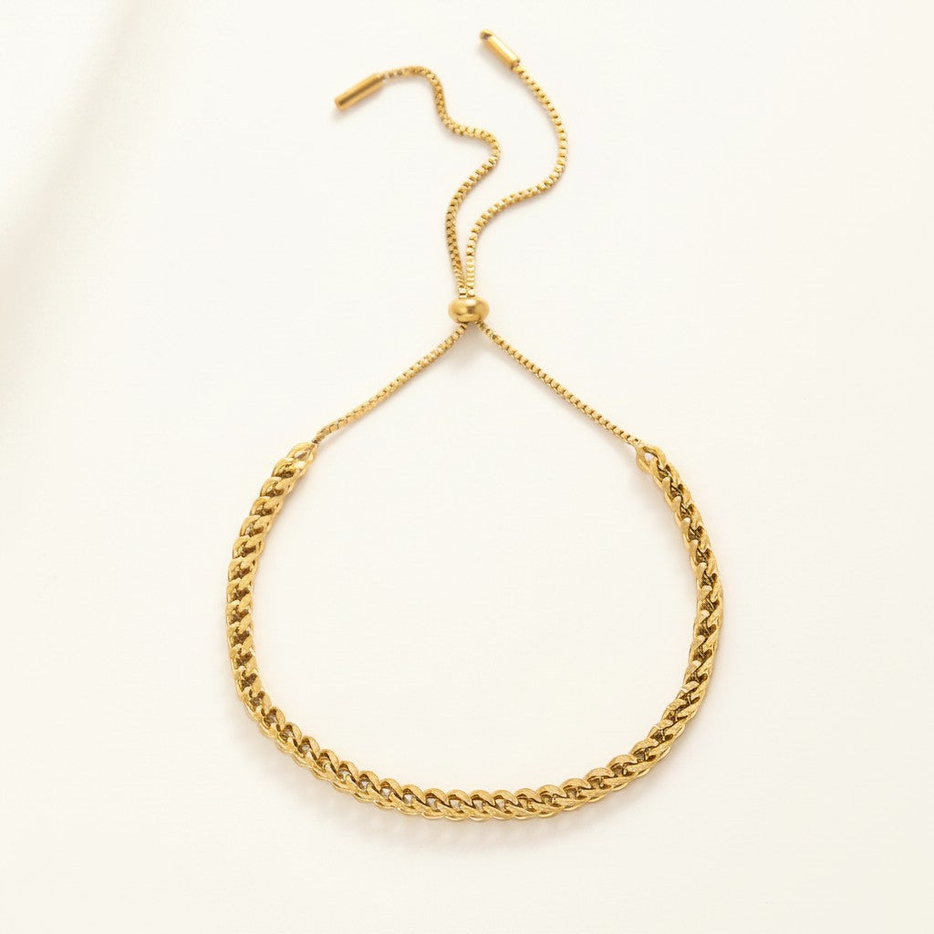 Złota Kraków gold-plated 18K surgical steel chain link bracelet with adjustable length